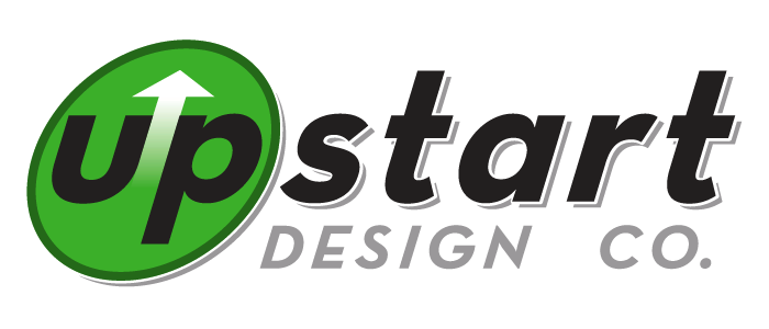 Upstart Design Co. Large Logo, Landing page